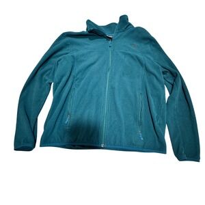 The North Face Fleece Jacket Women XL Teal Full Zip Soft Gorpcore Fleece Light
